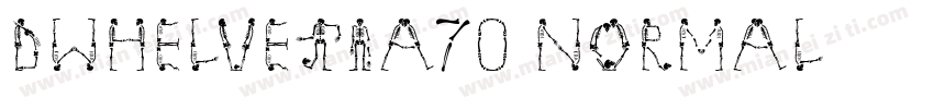 DWHelvetia70 Normal字体转换